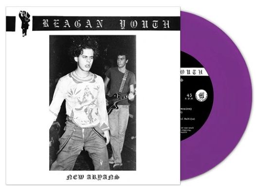 REAGAN YOUTH "New Aryans" 7" Ep (NRA) Purple Vinyl